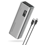 Power bank Cuktech "PB200P" 20000mAh 150W USB-C kábellel és kijelzővel - gray