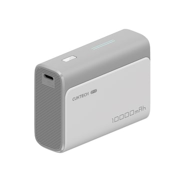 Power bank Cuktech "PB100" 10000mAh 30W USB-C kábellel és indikátorral - gray