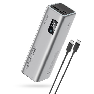 Power bank Cuktech "PB200" 20000mAh 100W USB-C kábellel - gray