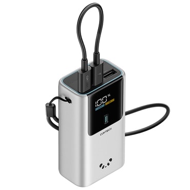 Power bank Cuktech "PB1055" 10000mAh, 55W, LED kijelzővel - gray