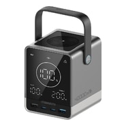 Power bank Cuktech "P01" 40000mAh, 300W, vezeték nélküli töltéssel és beépített kijelzővel - black