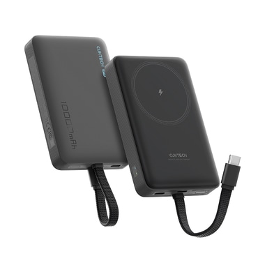 Power bank Cuktech "WPB100L" 10000mAh MagSafe-val, 22.5W vezetékes, 7.5W vezeték nélküli töltés - black