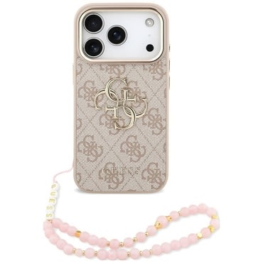 Tok Guess "Hardcase 4G Classic Logo" pánttal iPhone 17 Pro / 18 Pro / 18 Pro Max készülékhez - pink