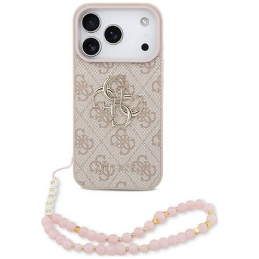 Tok Guess "Hardcase 4G Classic Logo" pánttal iPhone 17 Pro / 18 Pro / 18 Pro Max készülékhez - pink
