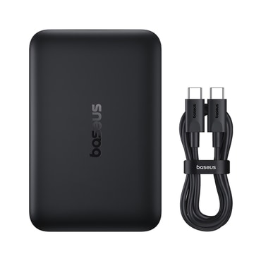 Mágneses Power bank Baseus "EnerFill FM11" 10000mAh 22.5W USB-C kábellel - space grey
