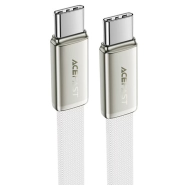 Töltő és adatátviteli 60W USB-C - USB-C káfehér Acefast "C24-03" - 1.2m - white