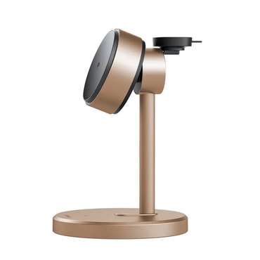Vezeték nélküli 22.5W töltőállomás Mcdodo "Black Swan Series" MagSafe Qi2 iPhone, Apple Watch és fülhallgató készülékhez - gold