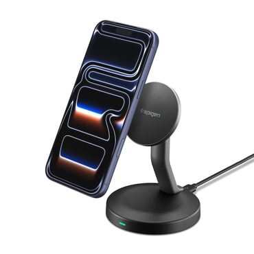 Vezeték nélküli 15W töltőállomás Spigen "Essential EF151MS" MagSafe - black