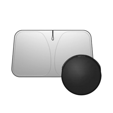 Autós napellenző Spigen "UO260" UPF2000 Plus, 99.95% UV védelem, S méret - black