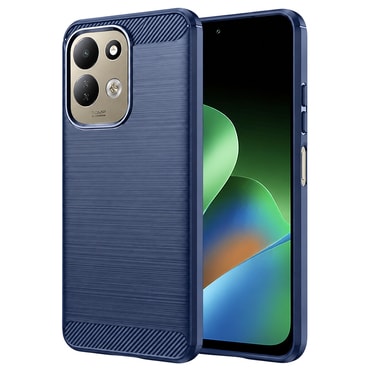 TPU gél tok "Brushed Carbon" Xiaomi Redmi 17 4G / 5G készülékekhez - blue