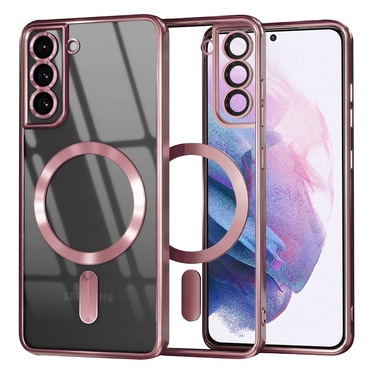 Tok Techsuit "Luxury Crystal MagSafe" Samsung Galaxy S21 Plus készülékhez - pink