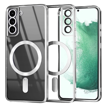 Tok Techsuit "Luxury Crystal MagSafe" Samsung Galaxy S22 Plus készülékhez - silver