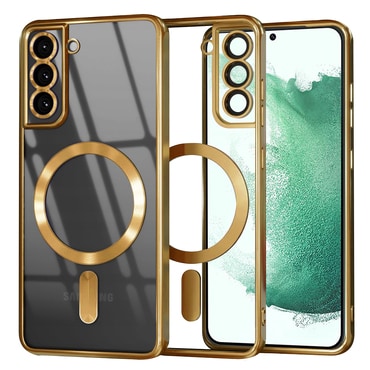 Tok Techsuit "Luxury Crystal MagSafe" Samsung Galaxy S22 Plus készülékhez - gold