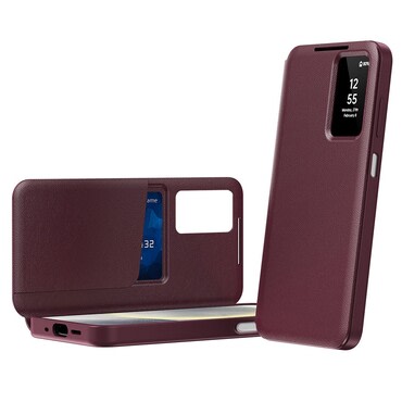 Nyitható tok Techsuit "SmartView" Samsung Galaxy A27 5G készülékekhez - red