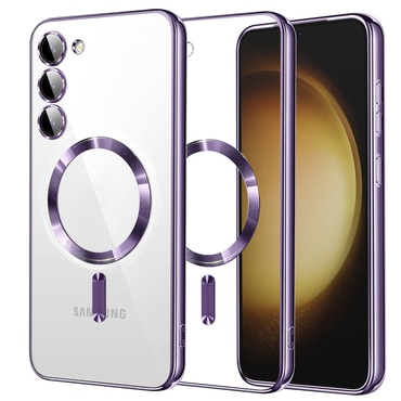 Tok Techsuit "Luxury Crystal MagSafe" Samsung Galaxy S23 Plus készülékhez - light purple