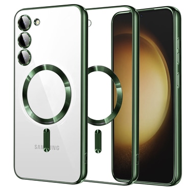 Tok Techsuit "Luxury Crystal MagSafe" Samsung Galaxy S23 Plus készülékhez - deep green