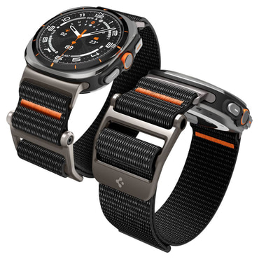 Najlonszíj Spigen "DuraPro Flex (AMP08773)" Samsung Galaxy Watch Ultra 47mm / Watch Ultra 2 készülékhez - black