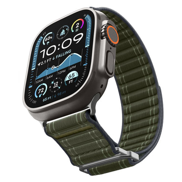 Textil szíj Spigen "WBF0" Apple Watch (44 / 45 / 46 / 49mm) készülékhez - green