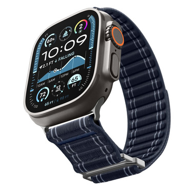Textil szíj Spigen "WBF0" Apple Watch (44 / 45 / 46 / 49mm) készülékhez - navy