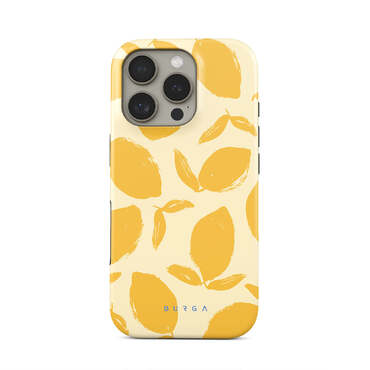 Prémium Burga Tough MagSafe "lemon tart" tok iPhone 16 Pro készülékhez