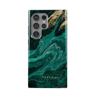 Prémium Burga Tough MagSafe "emerald pool" tok Samsung Galaxy S24 Ultra készülékhez