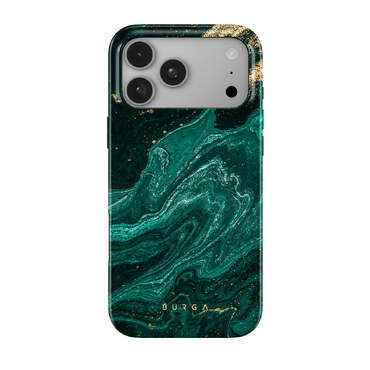 Prémium Burga Tough MagSafe "emerald pool" tok iPhone 18 Pro Max készülékhez