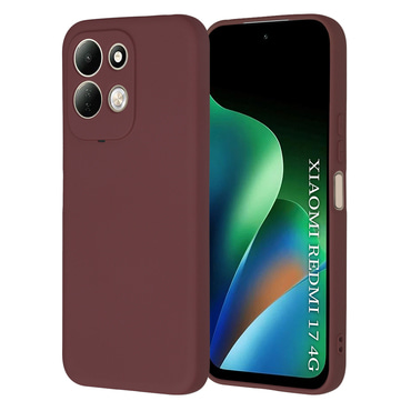 Techsuit SoftFlex szilikon tok Redmi 17 4G / 5G készülékhez - plum red