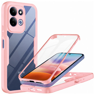 Hibrid tok Techsuit "ColorVerse 360" teljes körű védelemmel Xiaomi Redmi 17 4G / 5G készülékhez - pink