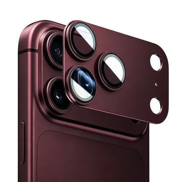 Full body üvegfólia hátsó kamerára iPhone 18 Pro készülékekhez - sötétpiros