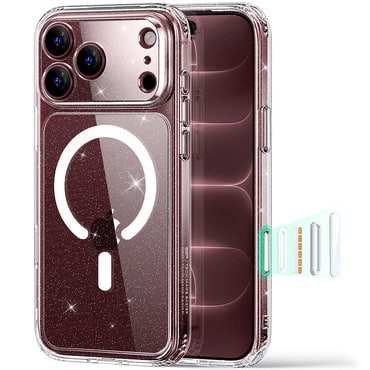 Hibrid tok ESR "Classic Hybrid HaloLock" iPhone 17 Pro / 18 Pro készülékekhez - clear shimmer