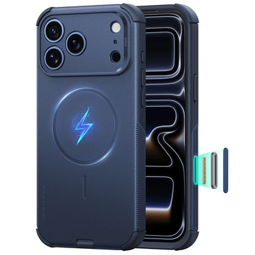 Hibrid tok ESR "Cyber HaloLock" iPhone 17 Pro Max / 18 Pro Max készülékekhez - navy blue