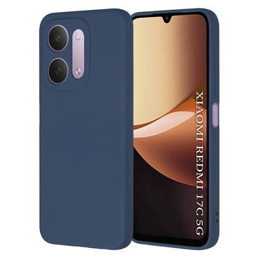 Techsuit SoftFlex szilikon tok Xiaomi Redmi 17C 5G készülékhez - navy blue