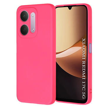 Techsuit SoftFlex szilikon tok Xiaomi Redmi 17C 5G készülékhez - hot pink