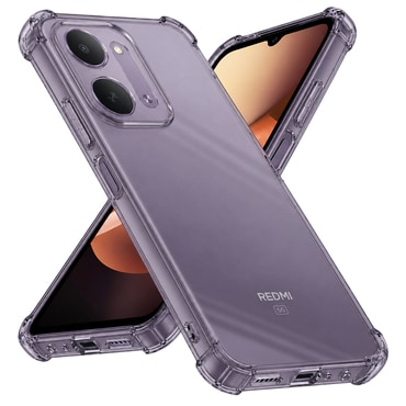 TPU gél tok Techsuit "Shockproof" Xiaomi Redmi 17C 5G készülékhez - smoke black