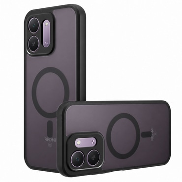 Hibrid tok "PureFrost MagSafe" Xiaomi Redmi 17C 5G készülékekhez - frosted black