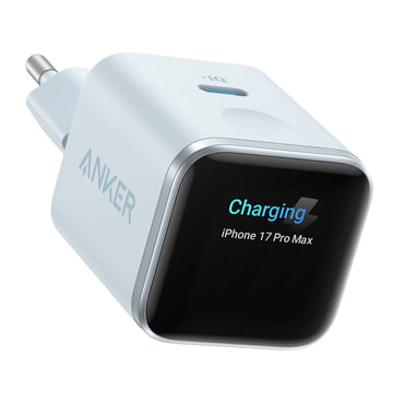 Fali 45W töltő Anker "Nano (A121DG31)" GaN, Smart Display, Care Mode - blue