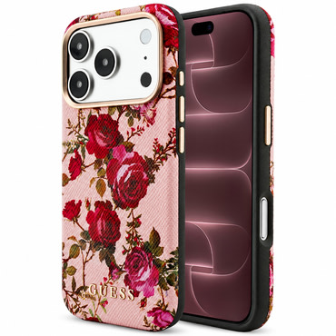 Tok Guess "Blossom Roses Print MagSafe" iPhone 17 Pro Max / 18 Pro Max készülékhez - pink