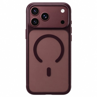 Hibrid tok Blueo "Skin Friendly Frosted Anti-Drop MagSafe" iPhone 17 Pro / 18 Pro készülékhez - cherry