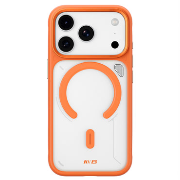 Tok Blueo "Frosted Heat Dissipation Stand MagSafe" iPhone 17 Pro / 18 Pro készülékhez - orange/clear