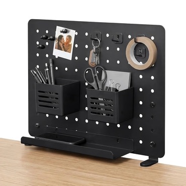 Pegboard asztali lap Spigen "LD405 (AHP11400)" rögzítő rendszerrel és cserélhető tartókkal - black