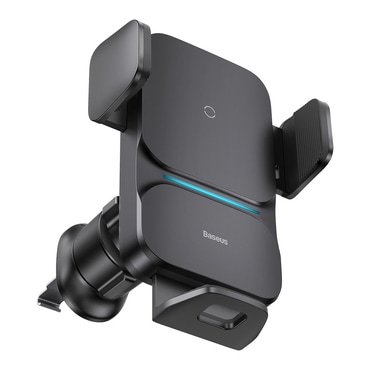 Autós tartó Baseus "CGZX000001" vezeték nélküli töltéssel 15W - black