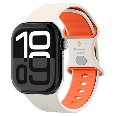 Silikon szíj Spigen "Nano Pop (AMP09324)" Apple Watch (38 / 40 / 41 / 42mm) készülékhez - orange beige