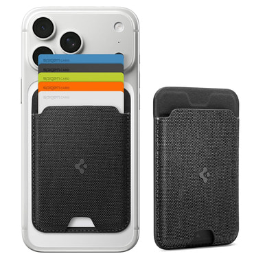 Mágneses pénztárca Spigen "MagFit Urban Fit" 5 kártyához - black