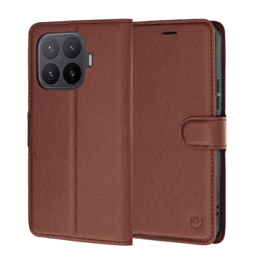 Nyitható tok Techsuit "Leather Folio" Xiaomi 17T Pro készülékekhez - brown