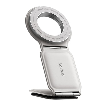 Autós tartó Baseus "PrimeTrip Series C02" PU bőr, 360° - moon white