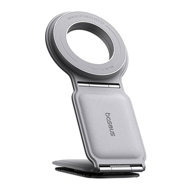 Autós tartó Baseus "PrimeTrip Series C02" PU bőr, 360° - frosted grey