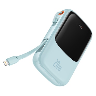Power bank Baseus "Qpow Pro (PPQD030003)" 20000mAh 20W USB-C és Lightning kábellel - blue