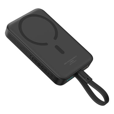 Power bank Baseus "Magnetic Mini" 10000mAh MagSafe-val, 30W gyors töltés, LED jelzők - black