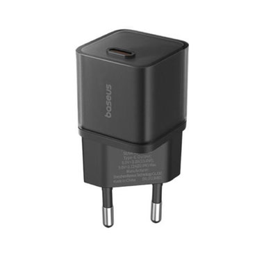 Fali 20W töltő Baseus "GaN5S" USB-C - black