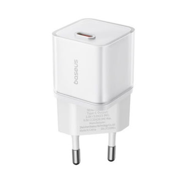 Fali 20W töltő Baseus "GaN5S" USB-C - white